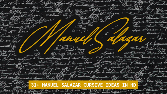 Manuel Salazar name signatures